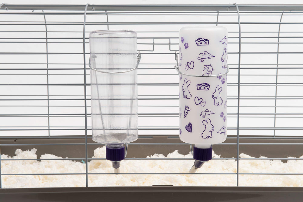 Usage extérieur en cage avec Lixit 32oz.
