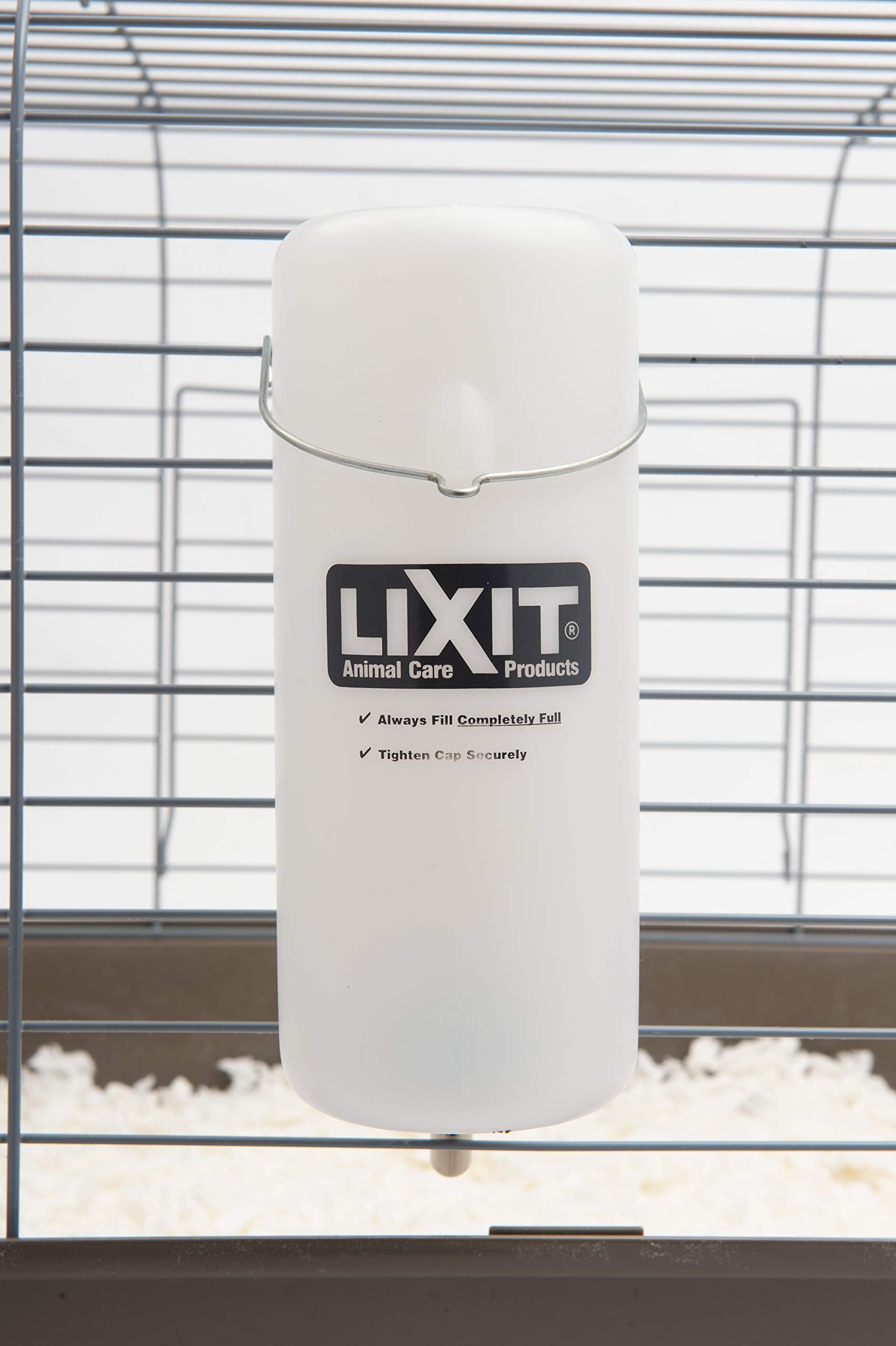 Joint en silicone sur bouteille Lixit, anti-fuite visible.