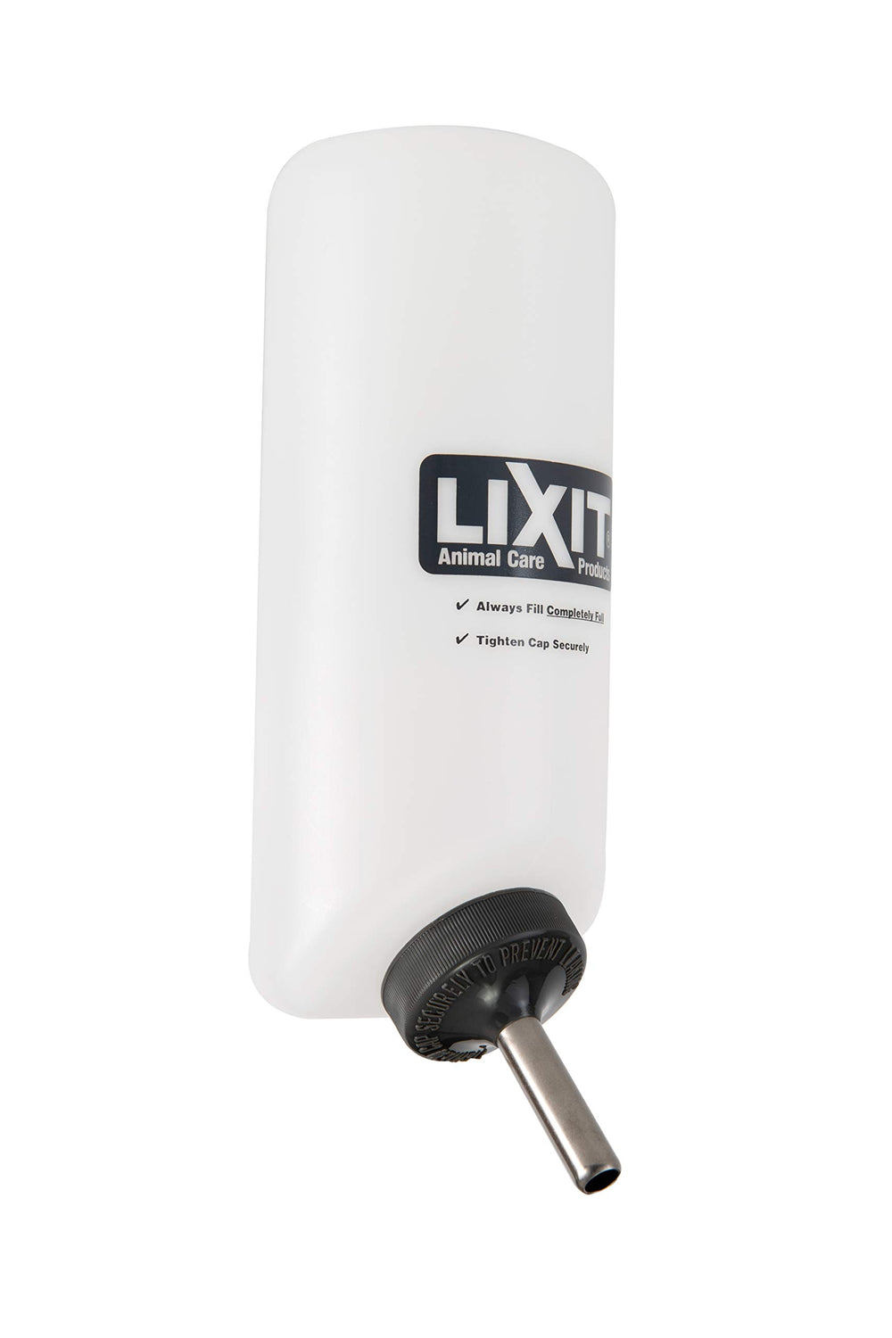 Bouteille Lixit à bouche large monté pour furets et petits animaux.