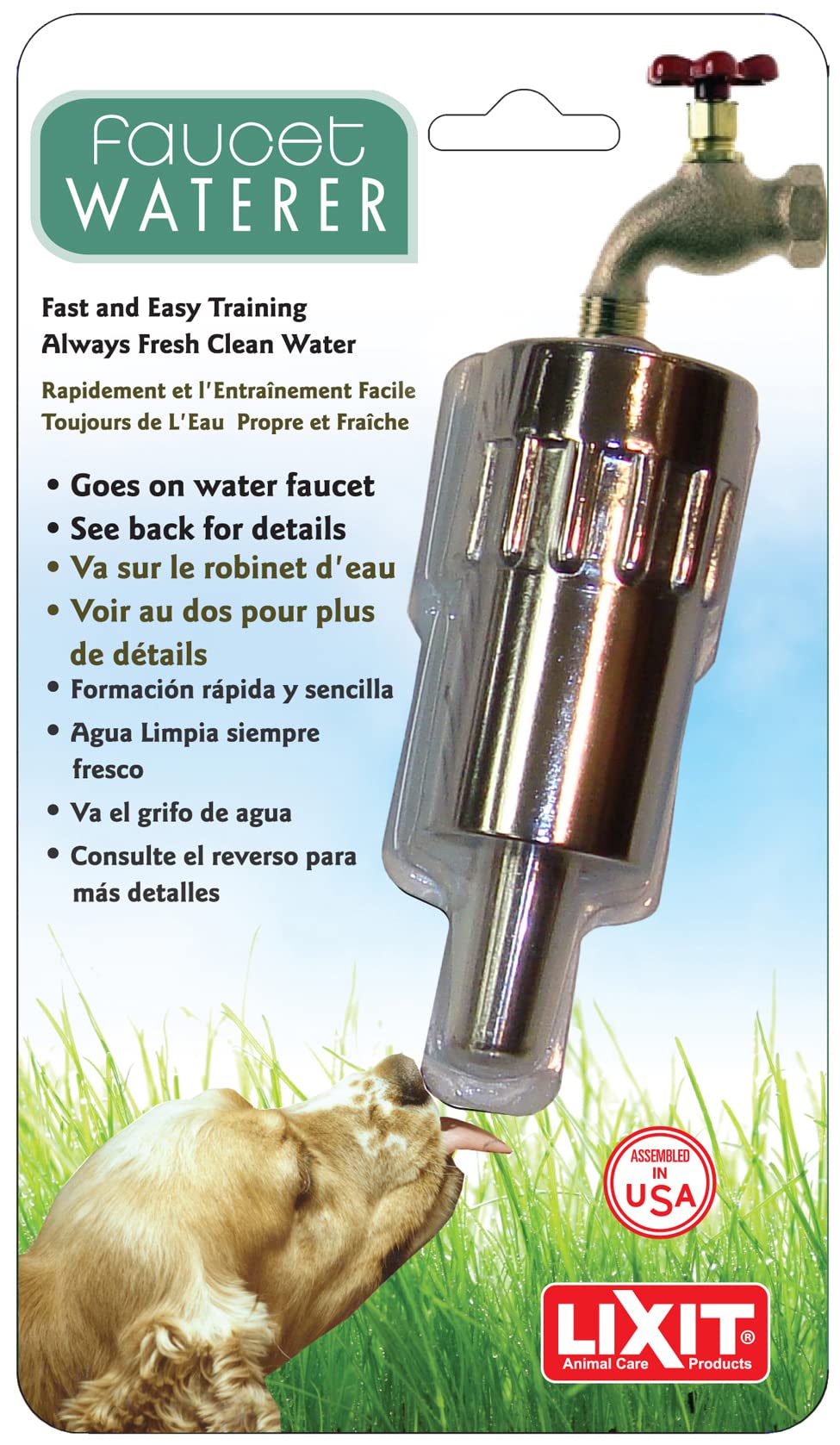 Eau hygiénique et fiable pour vos animaux lors des sorties.