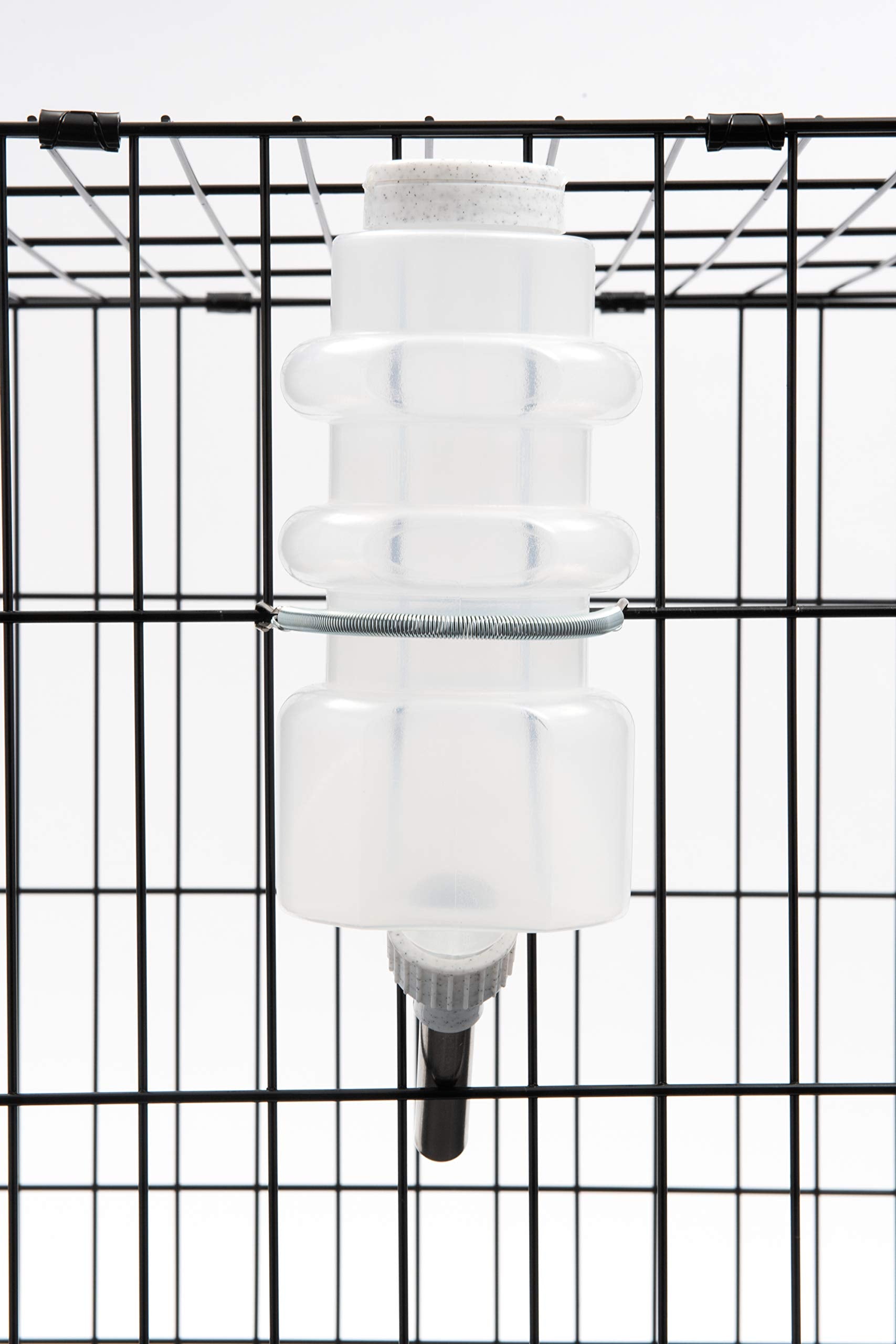 Idéale pour cages de voyage, pratique et sûre à transporter.