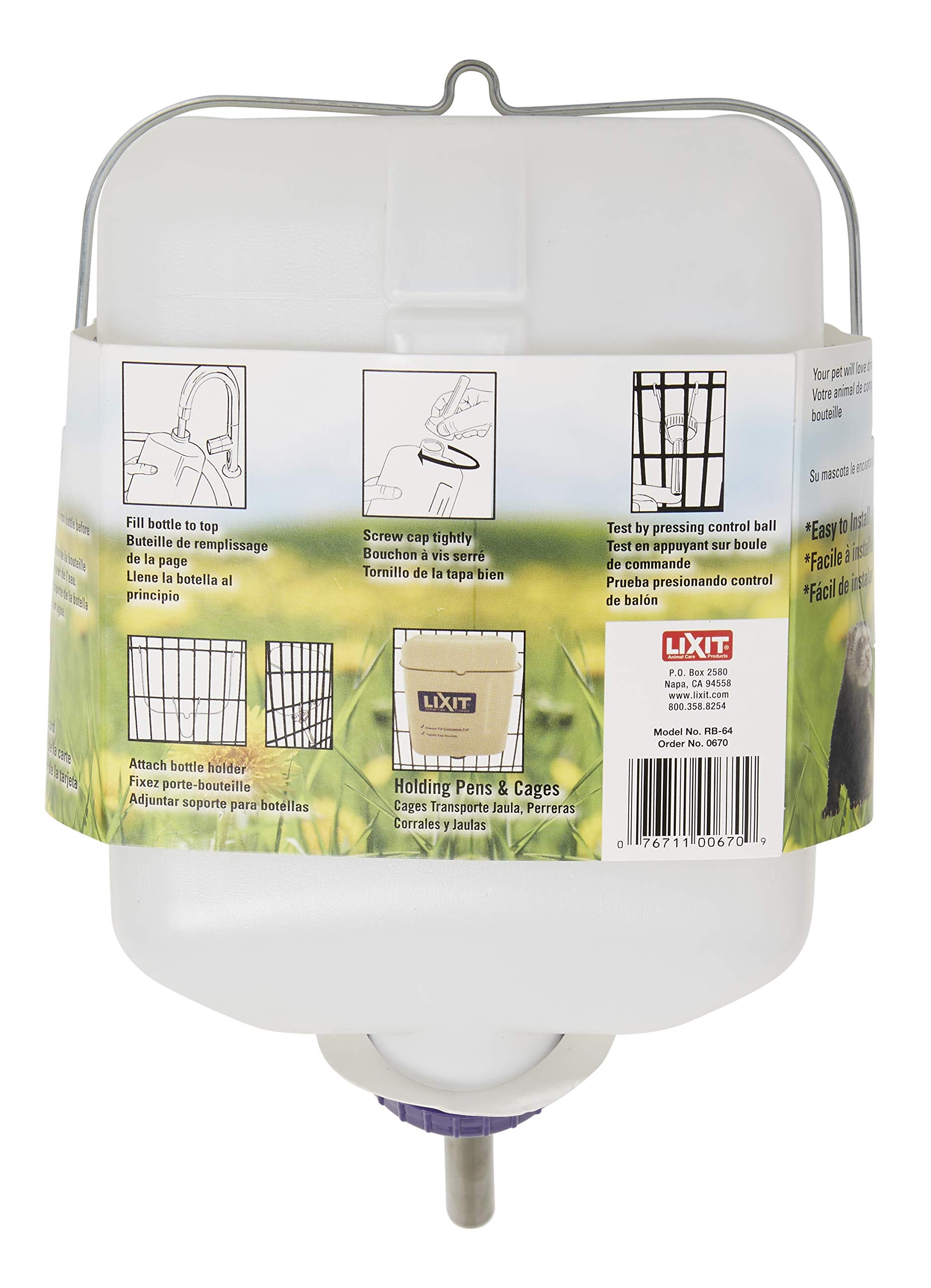 Tuyau inox 304 Lixit, fini satin durable et sûr pour les animaux.