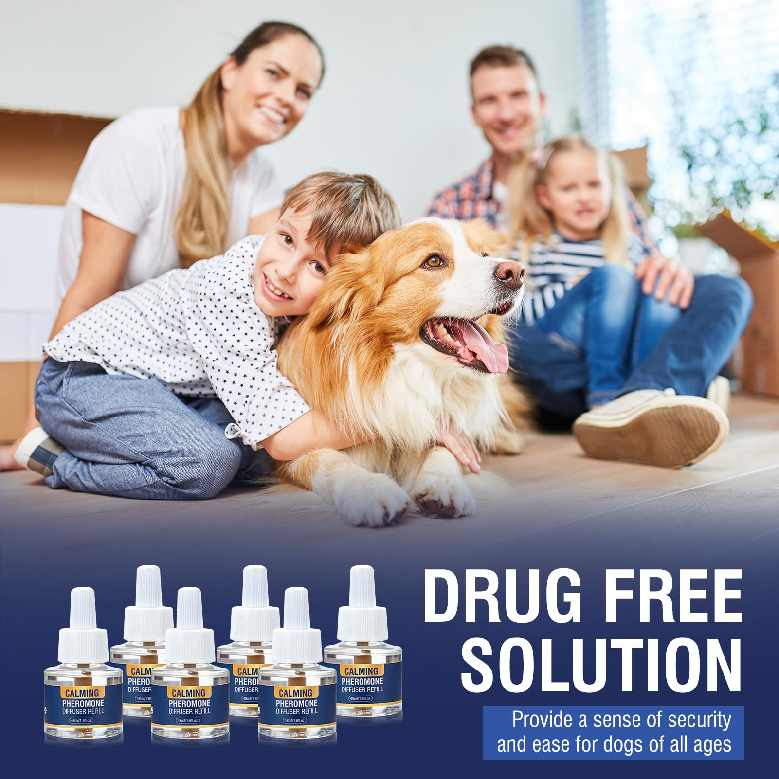 Réduction possible du stress chez les chiens grâce aux phéromones.