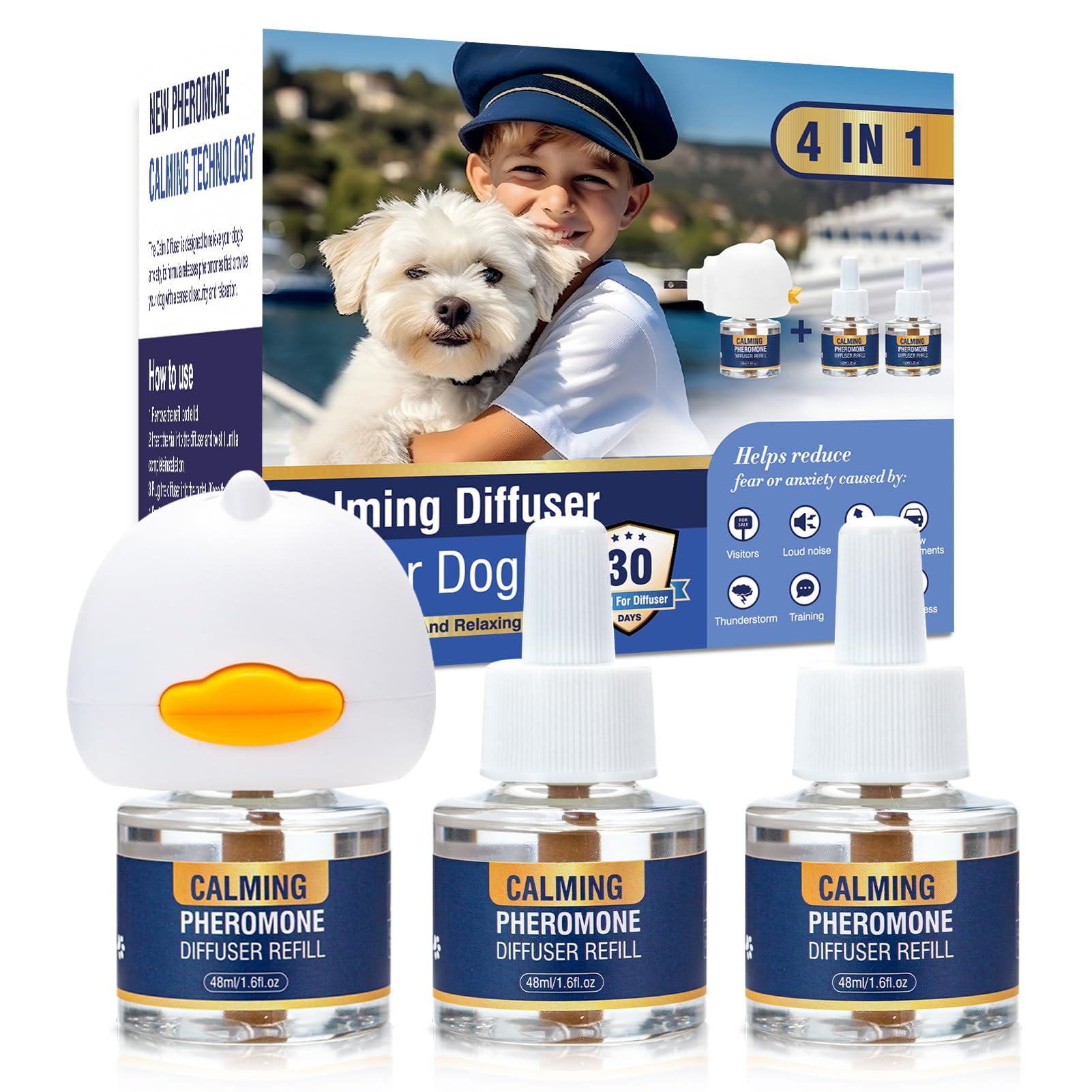 Diffuseur LKBHGF apaisant pour chien, crée un espace calme.
