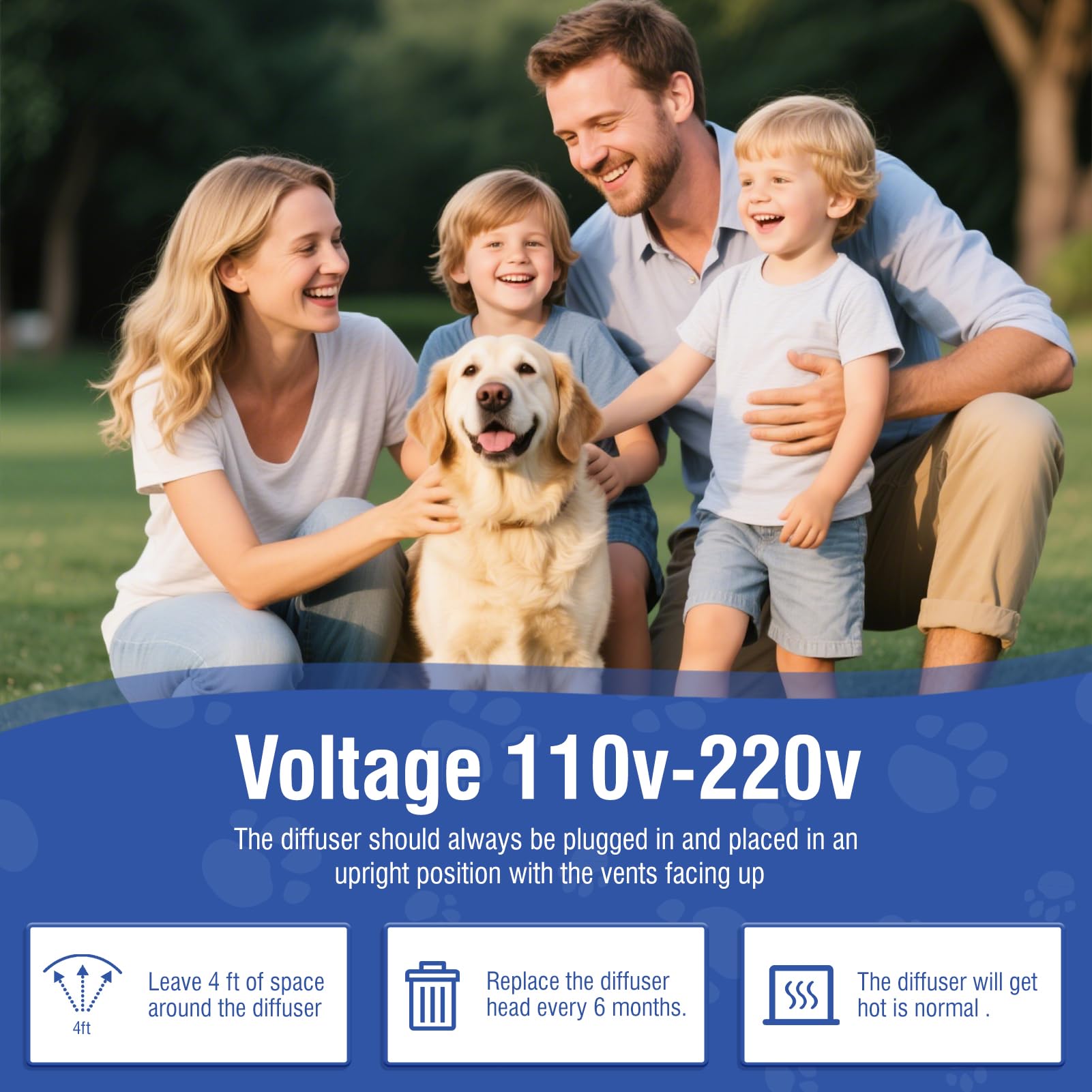 Recharge 48 ml inodore de LKBHGF pour diffuseur chien.