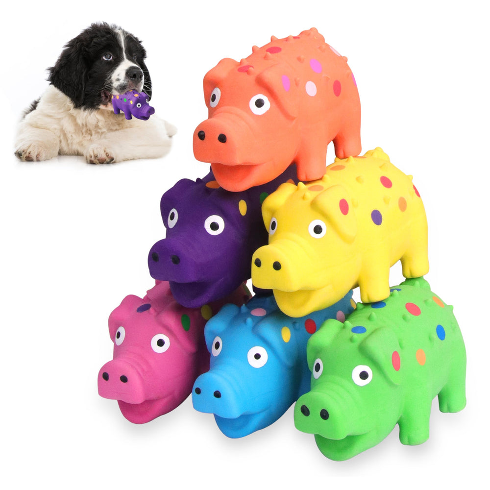 LLSPET cochons sifflet ensemble: jouets colorés pour chiots.