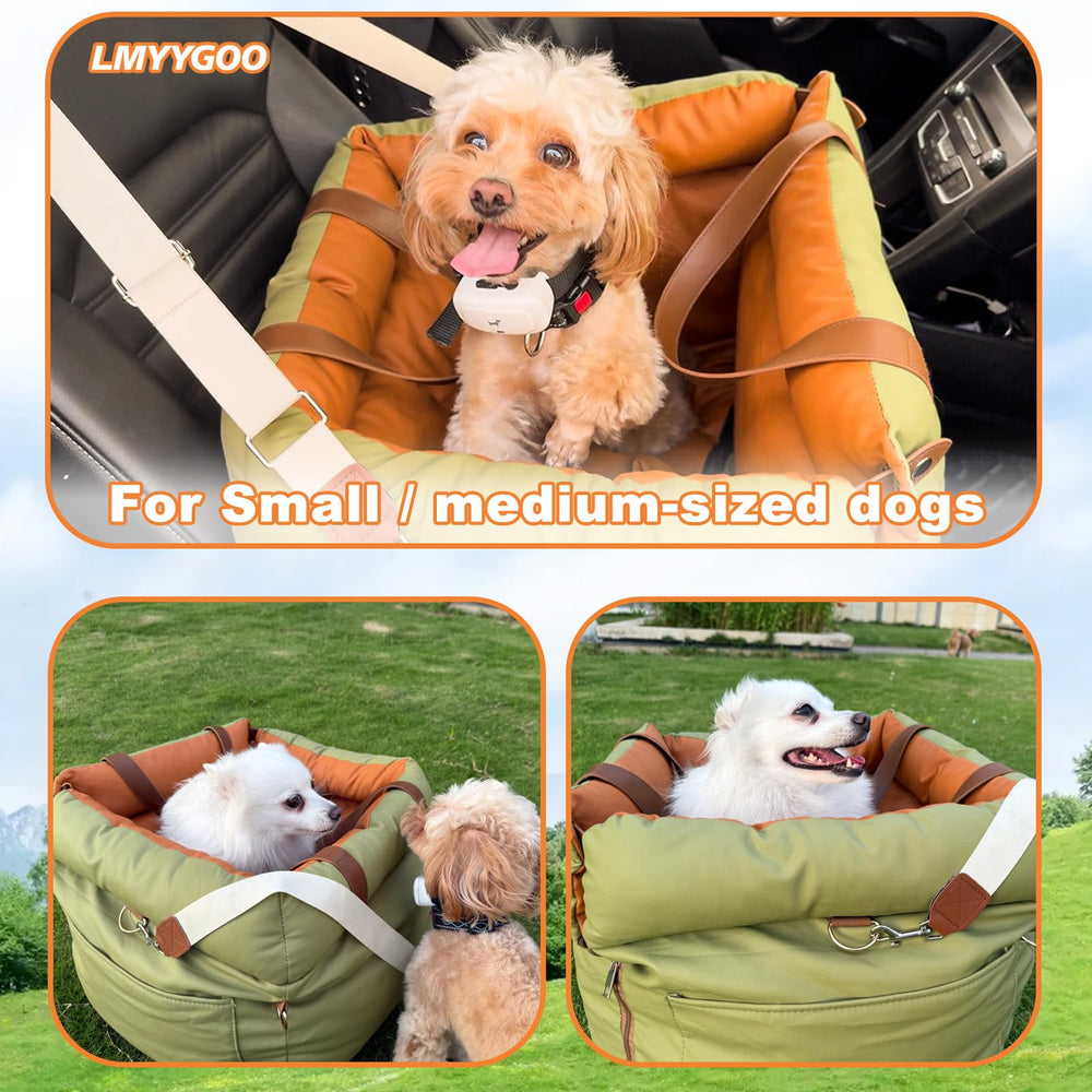 LMYYGOO lit doux pour chien dans la voiture, ambiance cosy et sécurisée.