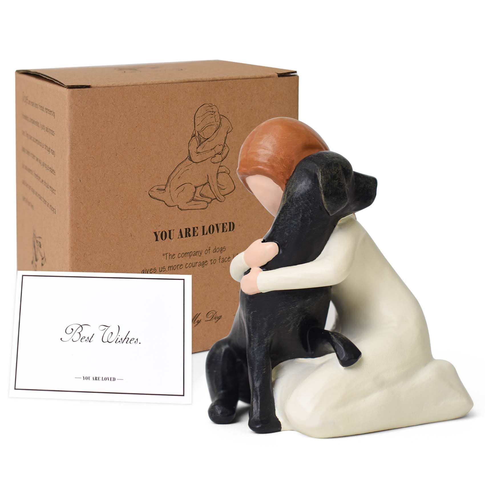 Décoration Lnrkai chien noir fidèle rappelant l'amour.