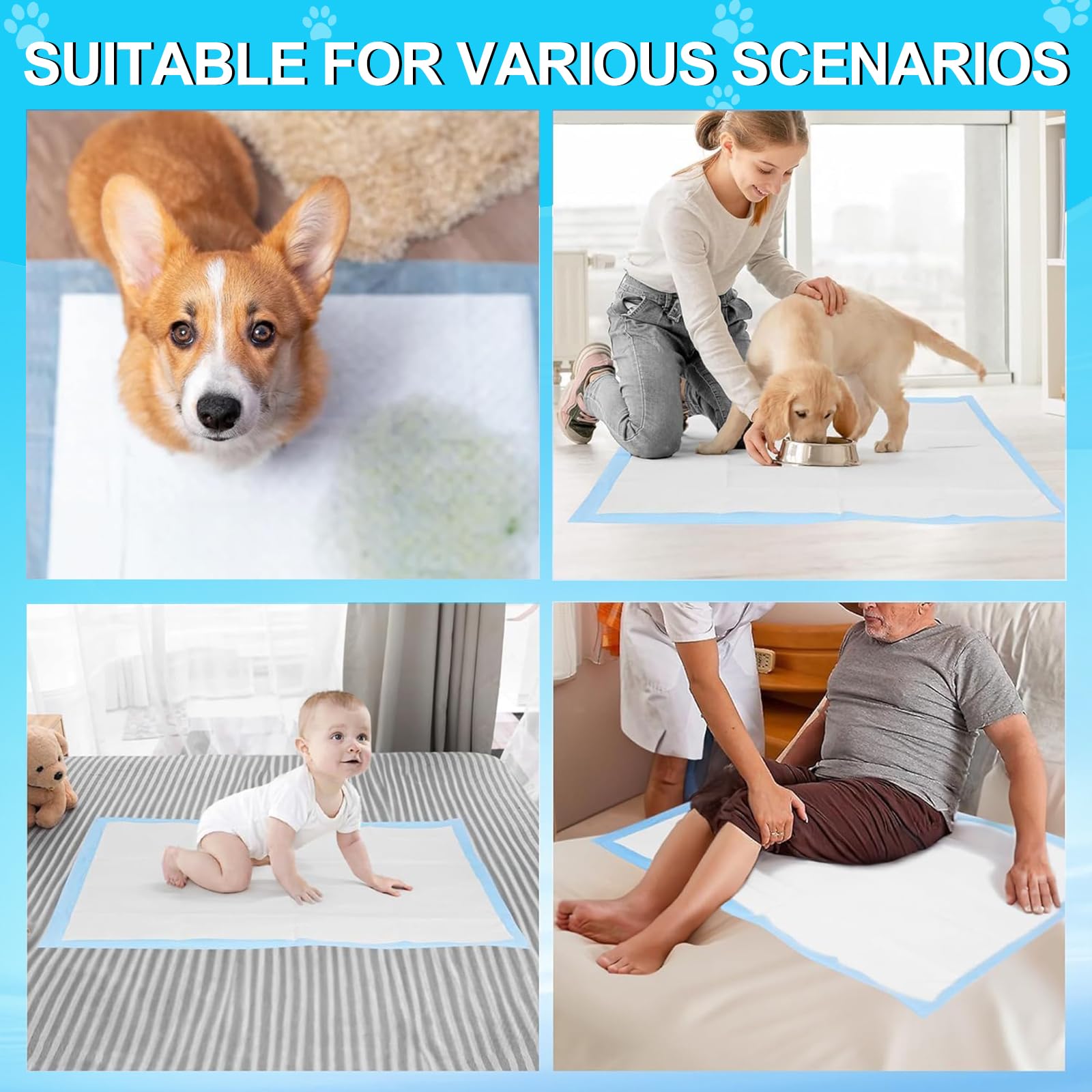 Tapis LNWJSRX 36x48 épaisseur renforcée: absorption et solidité accrues.