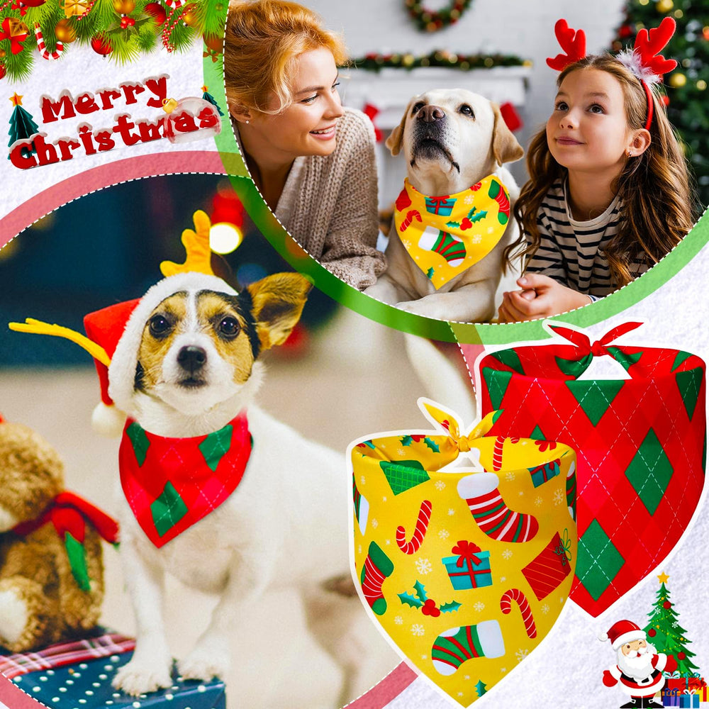 Locmeo bandanas Noël en gros, lot de 100 pièces prêt pour fêtes.
