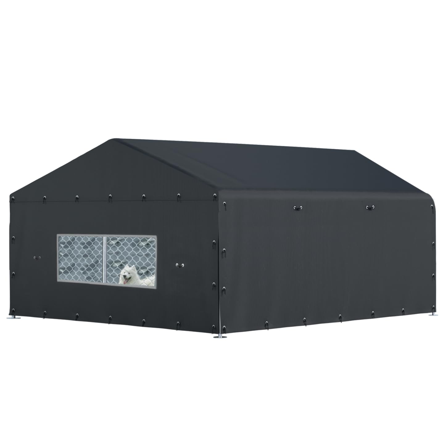 Locywx couverture cabane chien 10x10-7p, protection complète.