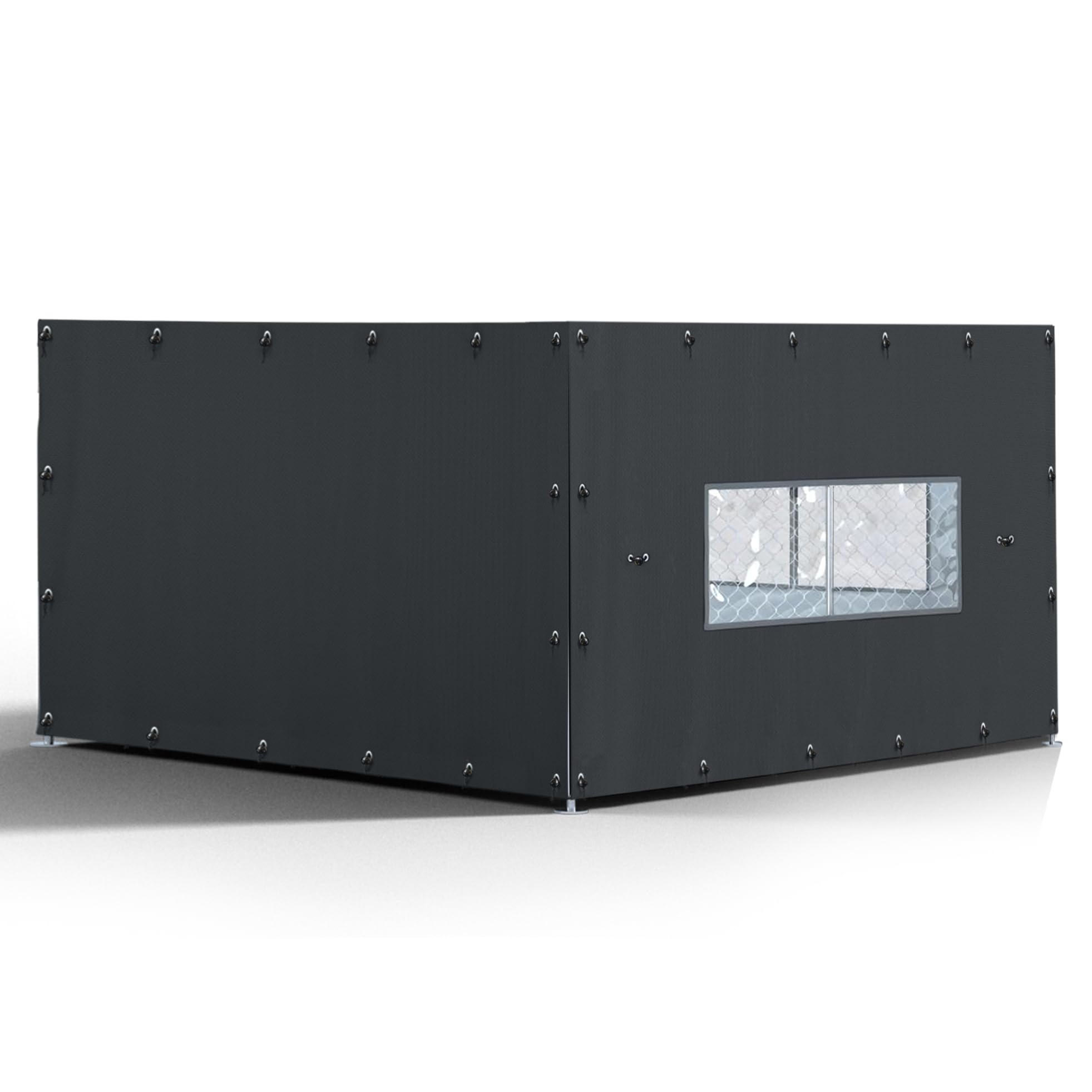Locywx housse pour niche extérieure 10x10, protection contre le vent.