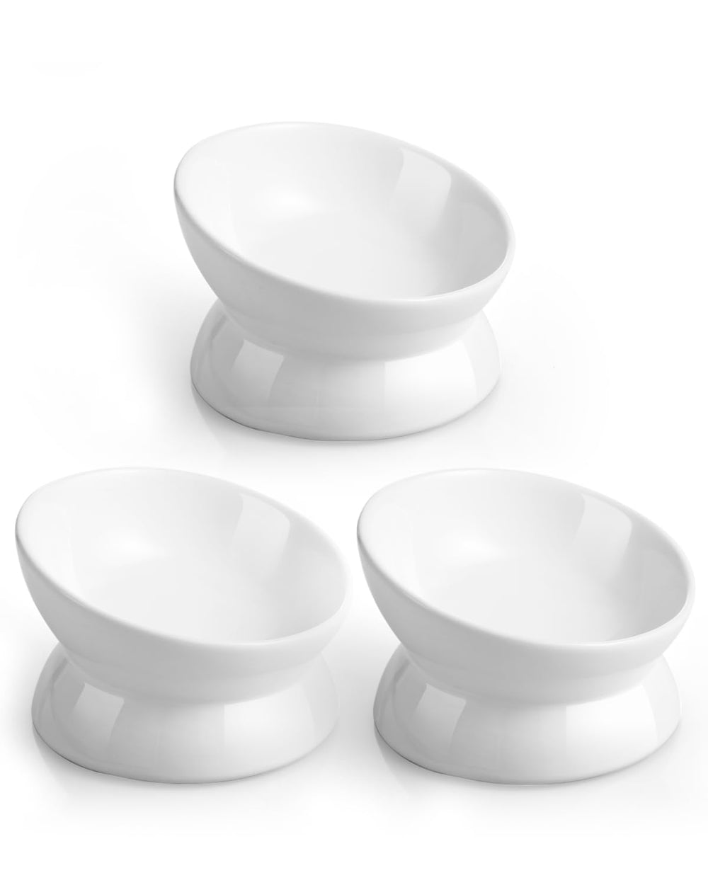 Bol LoeJan chat élevé en céramique, ergonomique pour alimentation plus confortable.