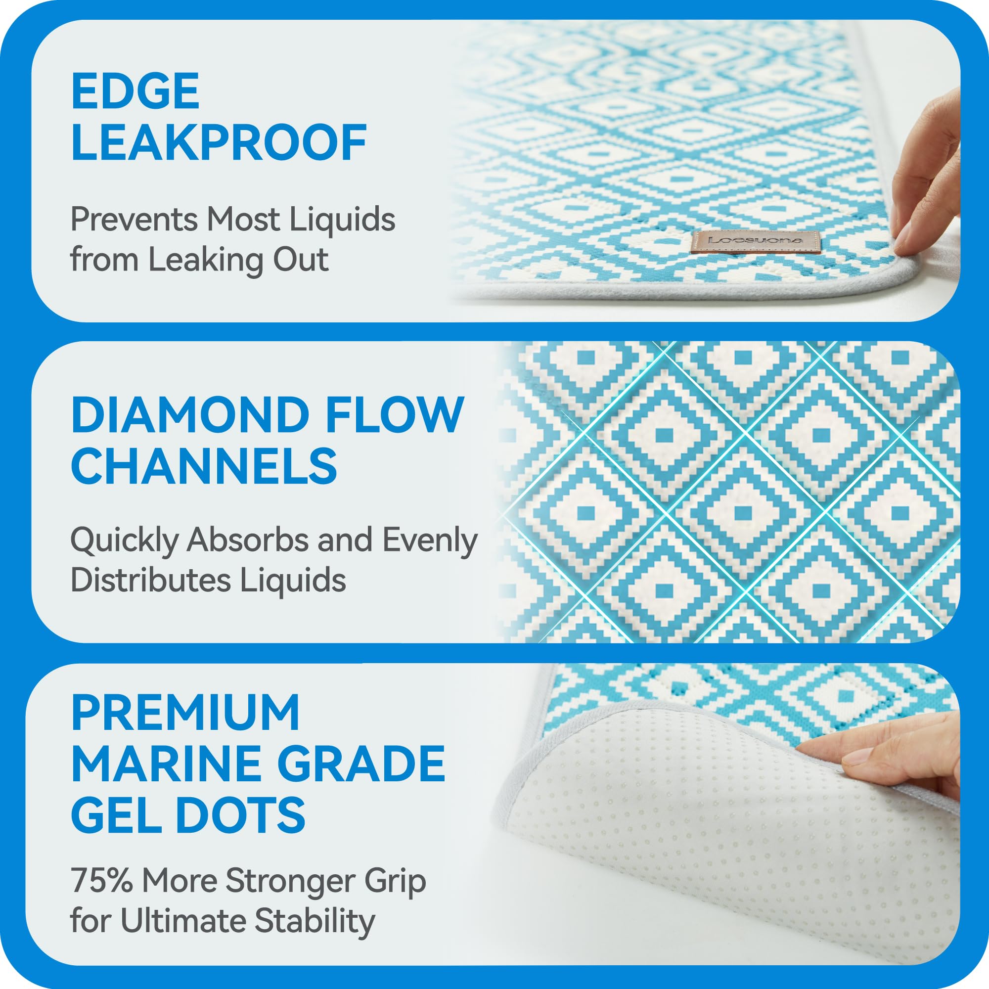 Loesuona tapis protection sols et meubles grâce à sa base