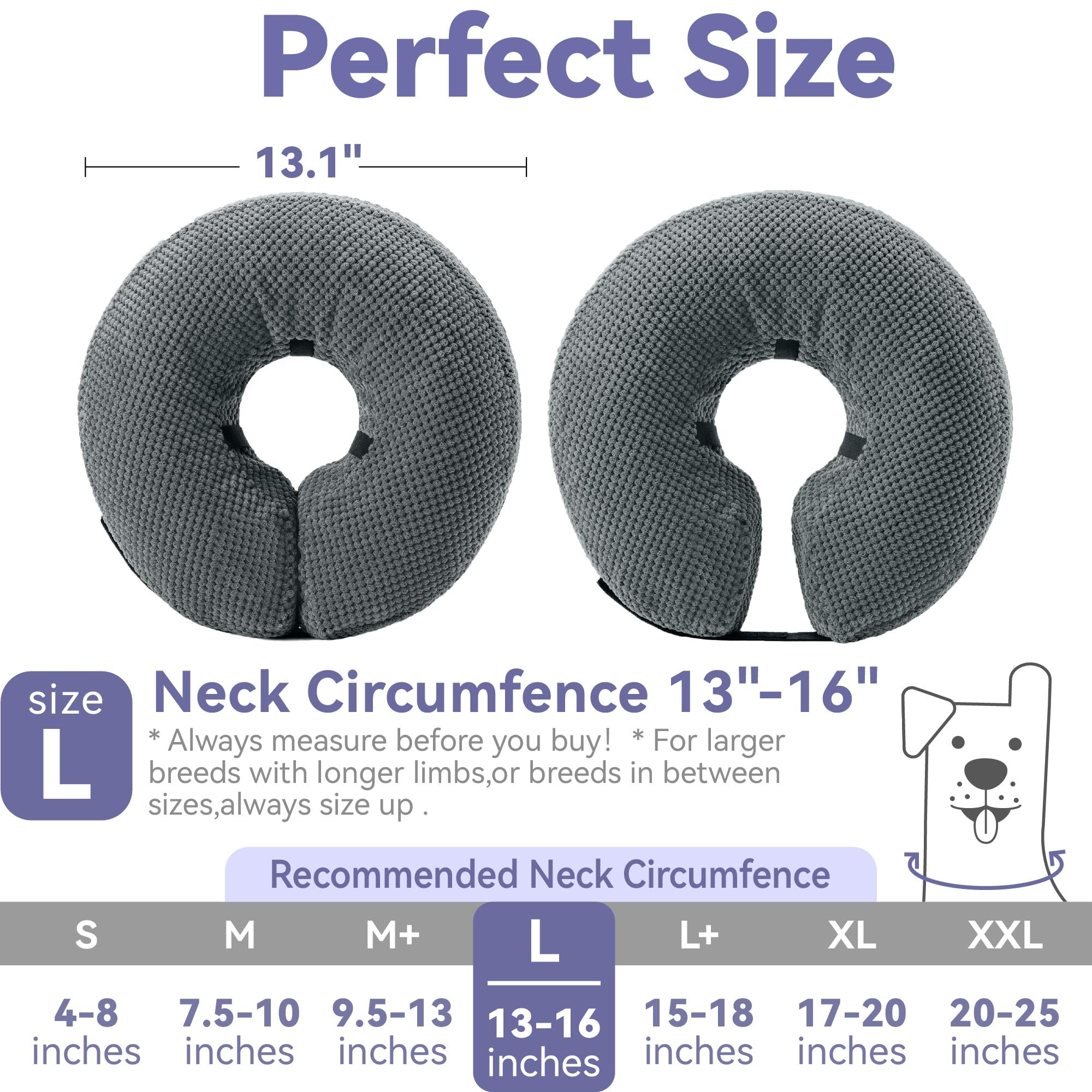 Loflaze collier donut inflatable matelas 3D : rembourrage doux pour le confort