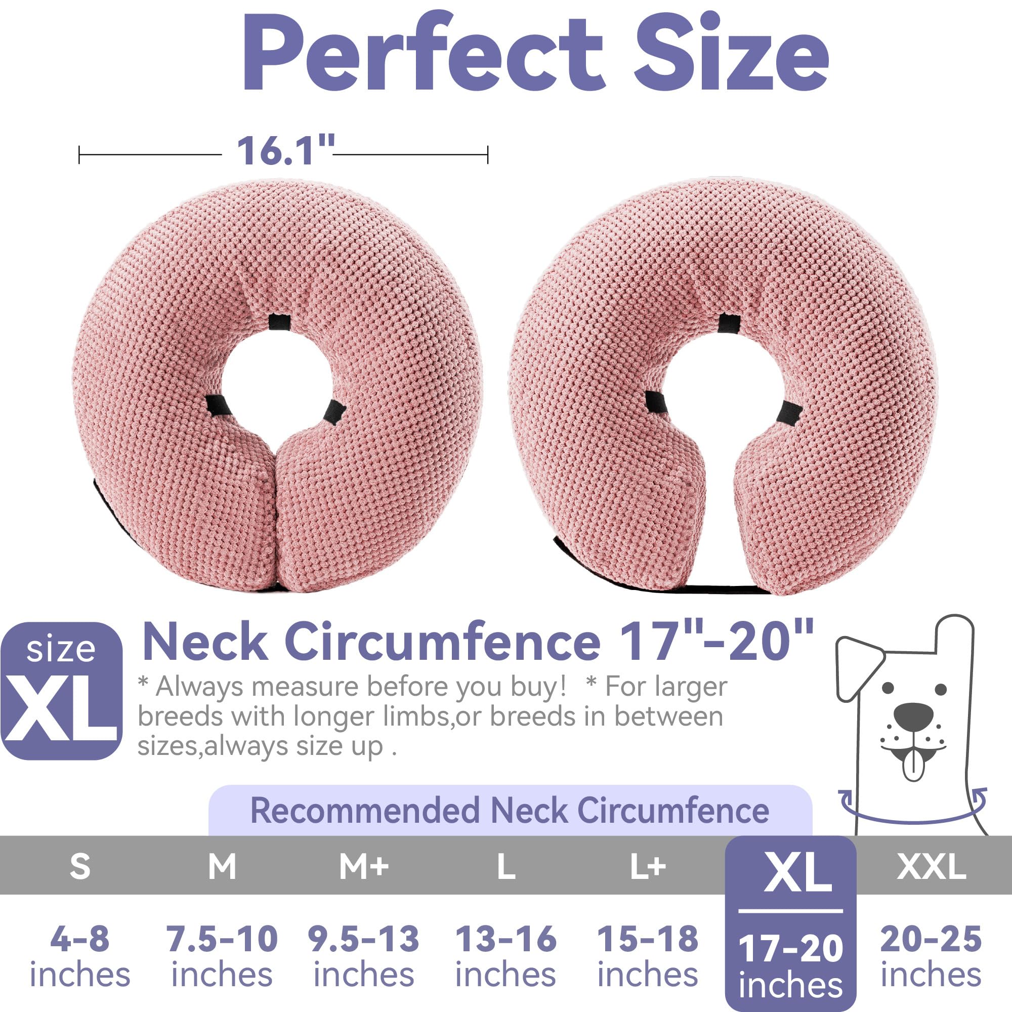 Loflaze collier gonflable ajustable double valve, ajustement facile.