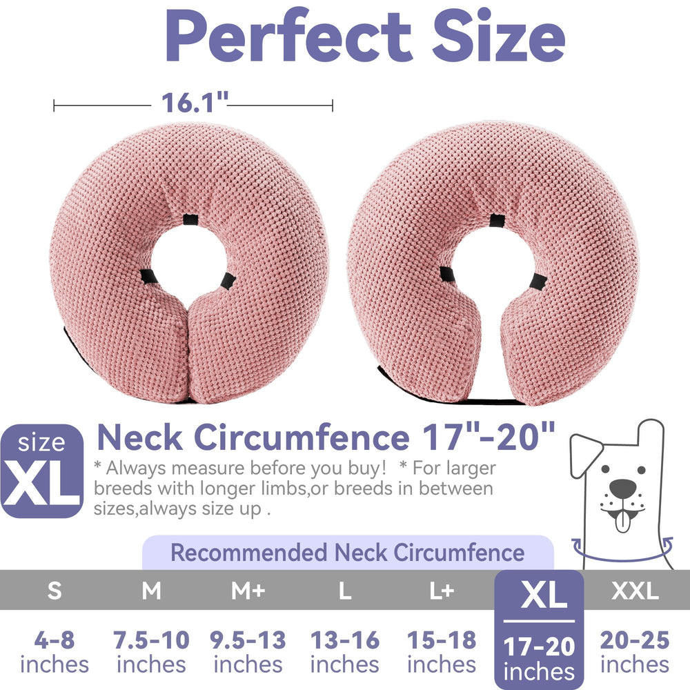Loflaze collier gonflable ajustable double valve, ajustement facile.
