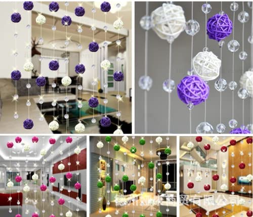 LOIUGENTE: boules en rotin 3 cm, décorations d’atelier et ambiance festive.