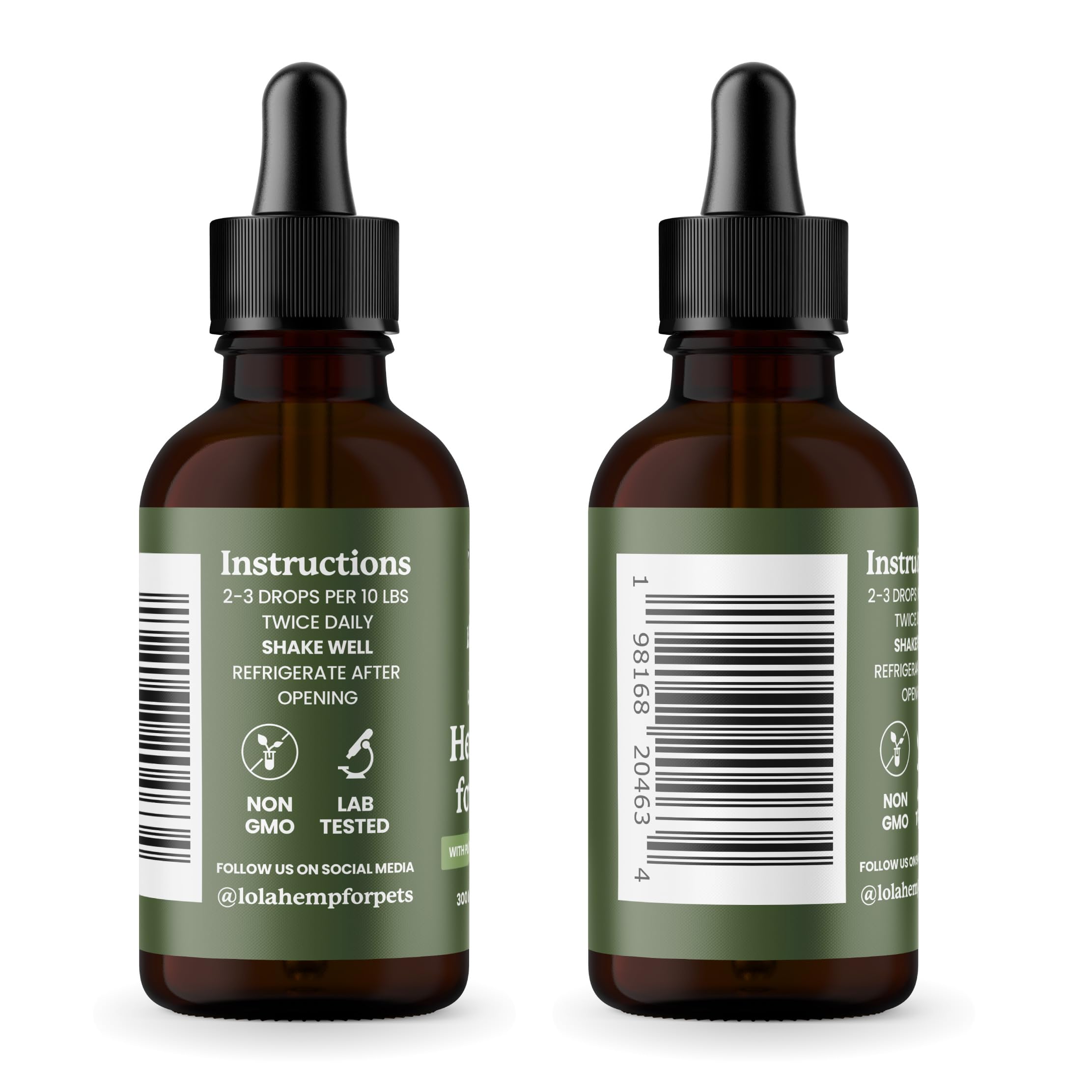 Lolahemp bouteille-relaxation chien avec dosage simple