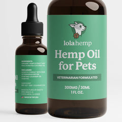 Lolahemp huile chanvre bouteille: soutien articulations pour chiens et chats