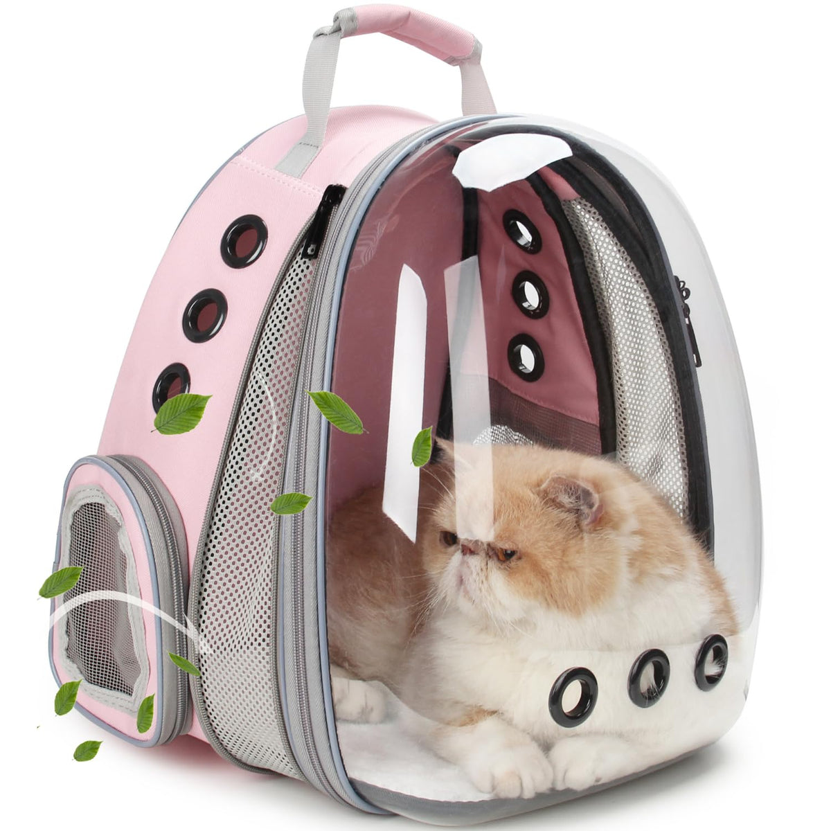 LOLLIMEOW Sac dos chat bulle panorama: vue claire pour rassurer pendant les trajets.