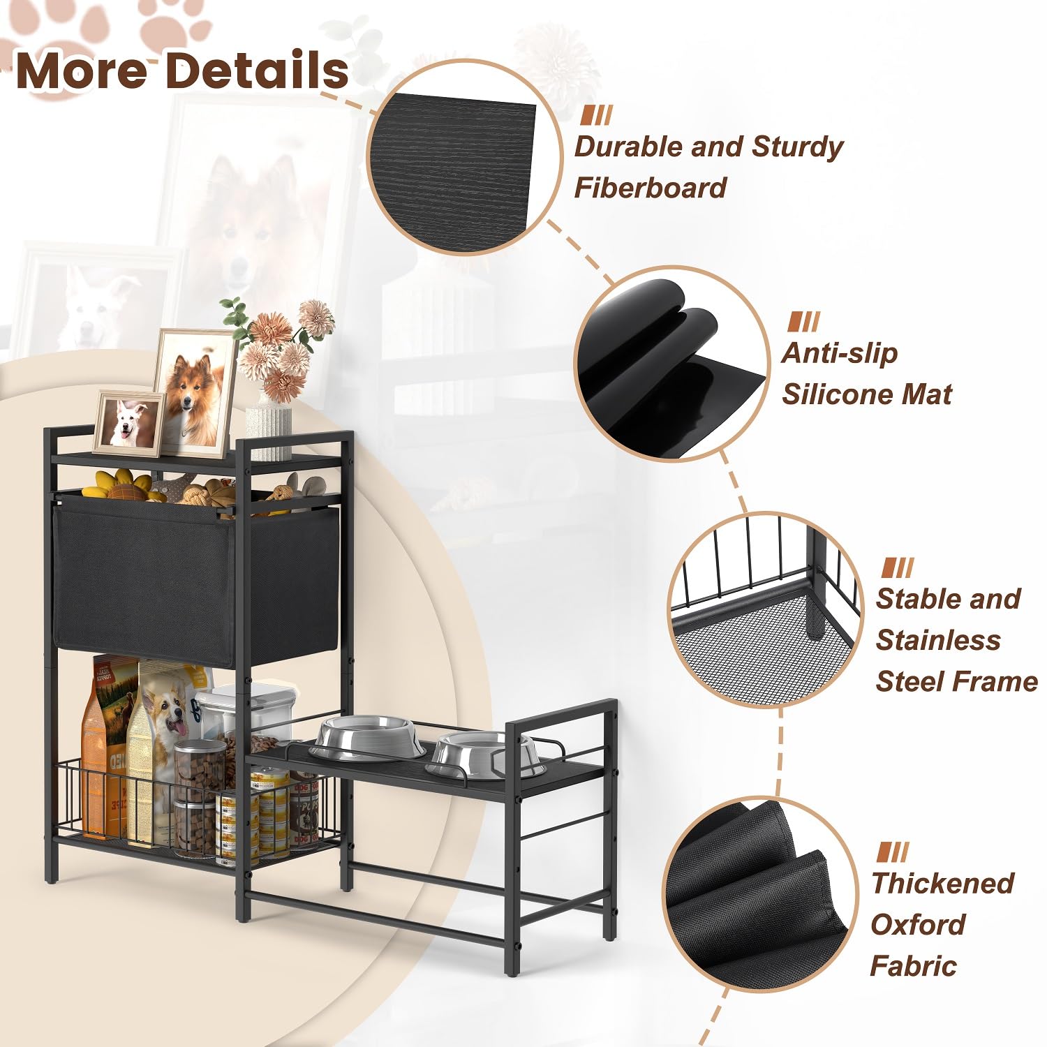 Tiroir jouets Lomivra: solution de rangement pratique pour chiens.