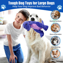 Jouet Loncoldy chien dinosaure avec couineur, attire l attention et libère l énergie