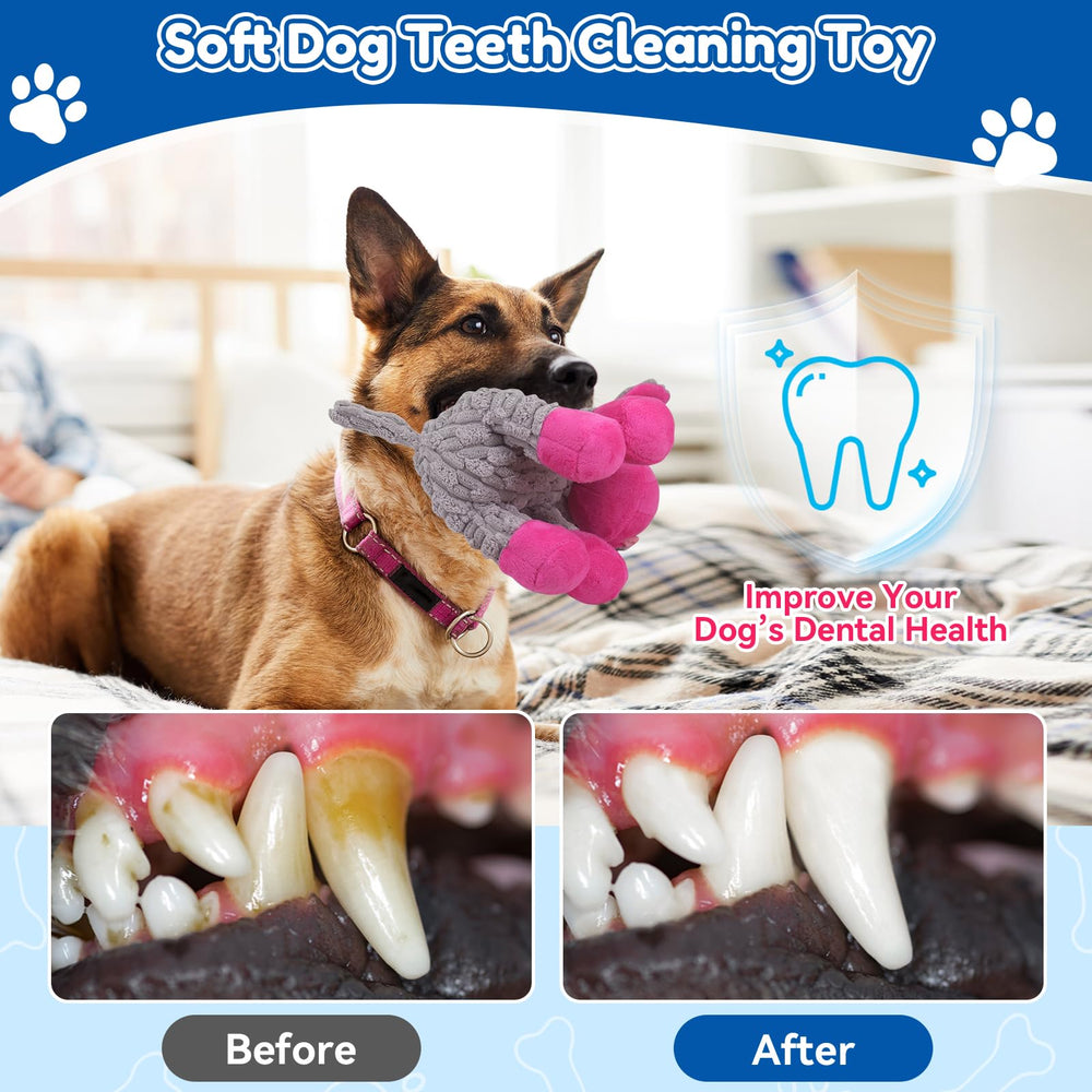 Loncoldy jouet peluche grande taille – jouet interactif avec sifflement pour occuper le chien.