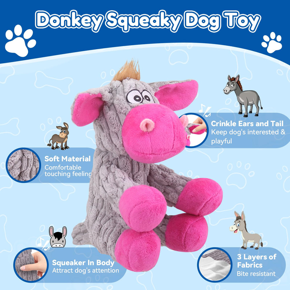 Loncoldy jouet peluche grande taille – papier crissant pour encourager l'interaction.