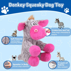 Loncoldy jouet peluche grande taille – papier crissant pour encourager l'interaction.