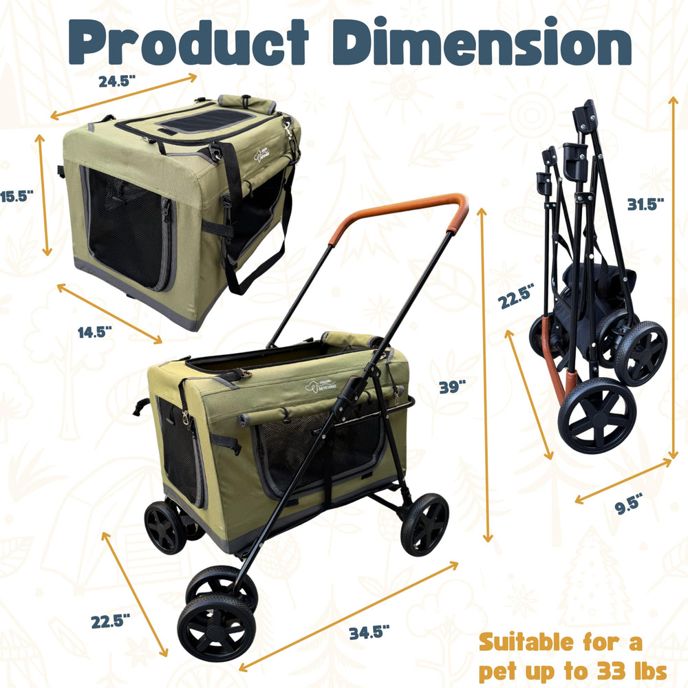 LONGDOG IMPRESSIONS – Design pliable et léger pour rangement facile.