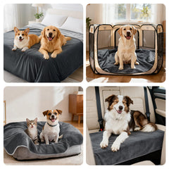 LOOBANI couverture-chien-dormir-sur-sofa idéale pour les siestes sur canapé.