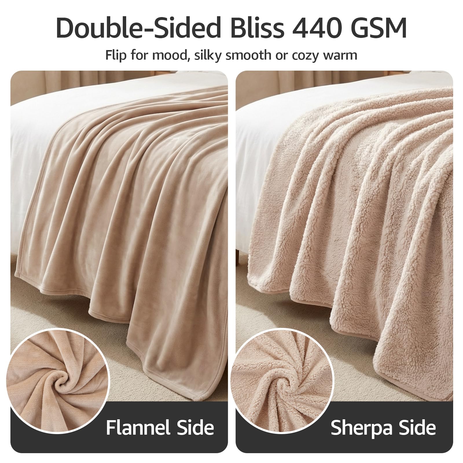 Couverture LOOBANI avec couche TPU, barrière anti-eau silencieuse.