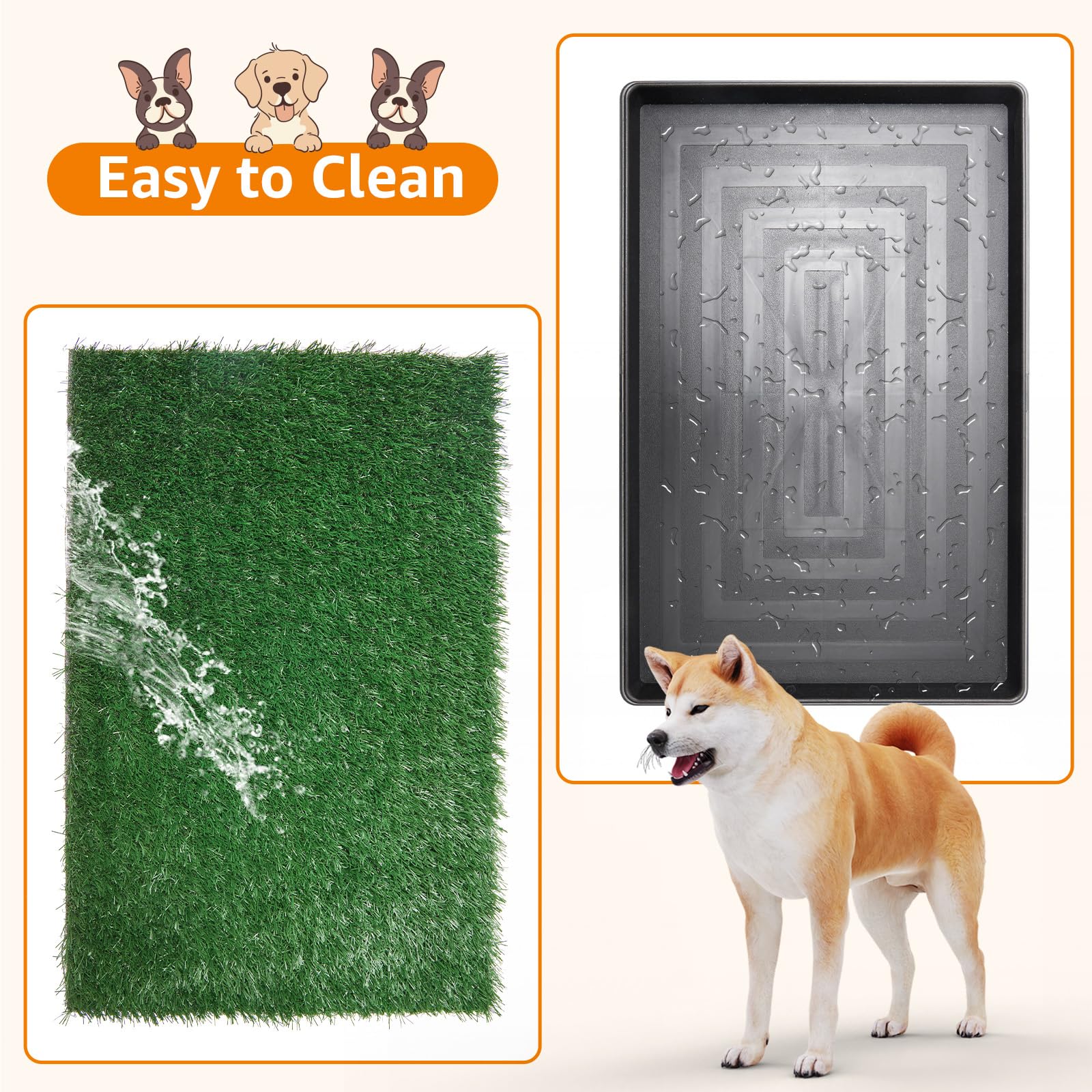 LOOBANI ensemble tapis gazon – solution pratique pour l’hygiène et l’entraînement.
