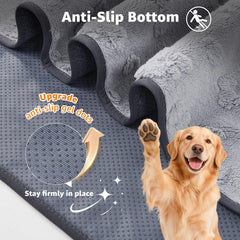 LOOBANI Tissu doux du tapis-chien, confort pour les pattes et la peau.