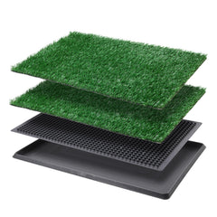 LOOBANI potrice chien avec gazon artificiel et bac, idéale pour intérieur.