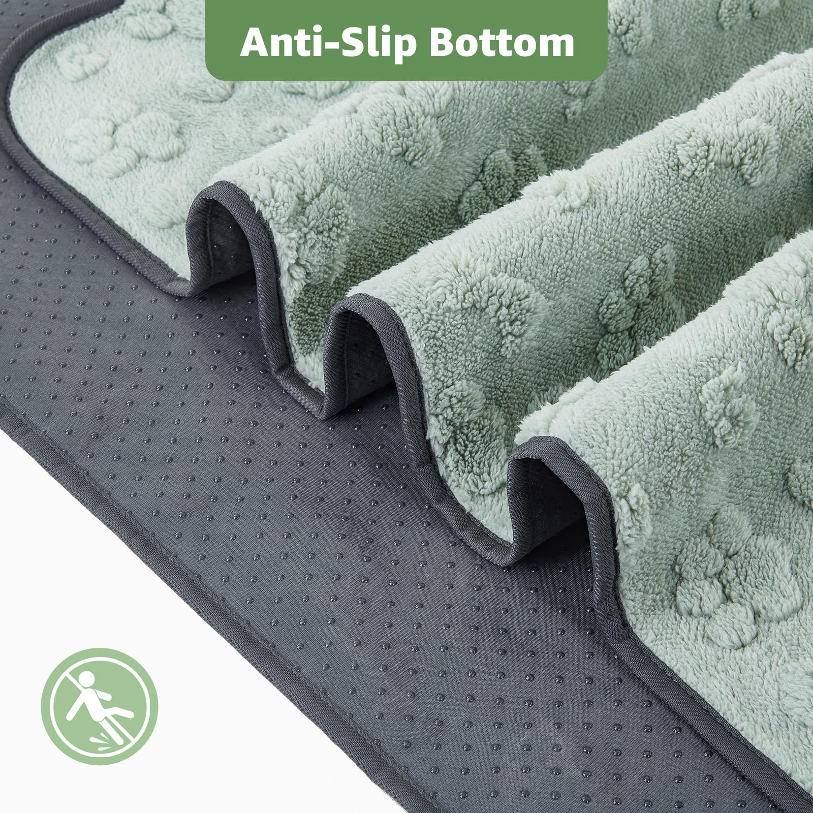 LOOBANI tapis antidérapant arrière, stabilité accrue lors de l’utilisation.
