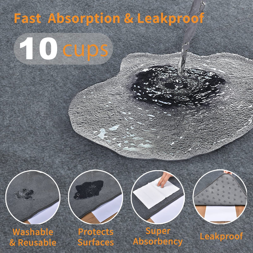 LOOBANI tapis-chien-72x72 absorption-rapide pour retenir les liquides