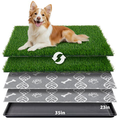 LOOBANI tapis herbe artificielle 35x23 pouces, usage intérieur pratique.