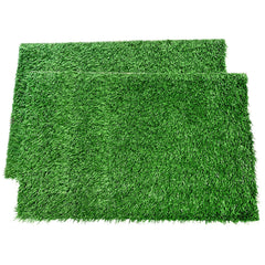 Tapis LOOBANI en herbe artificielle pour chien, lot de 2.