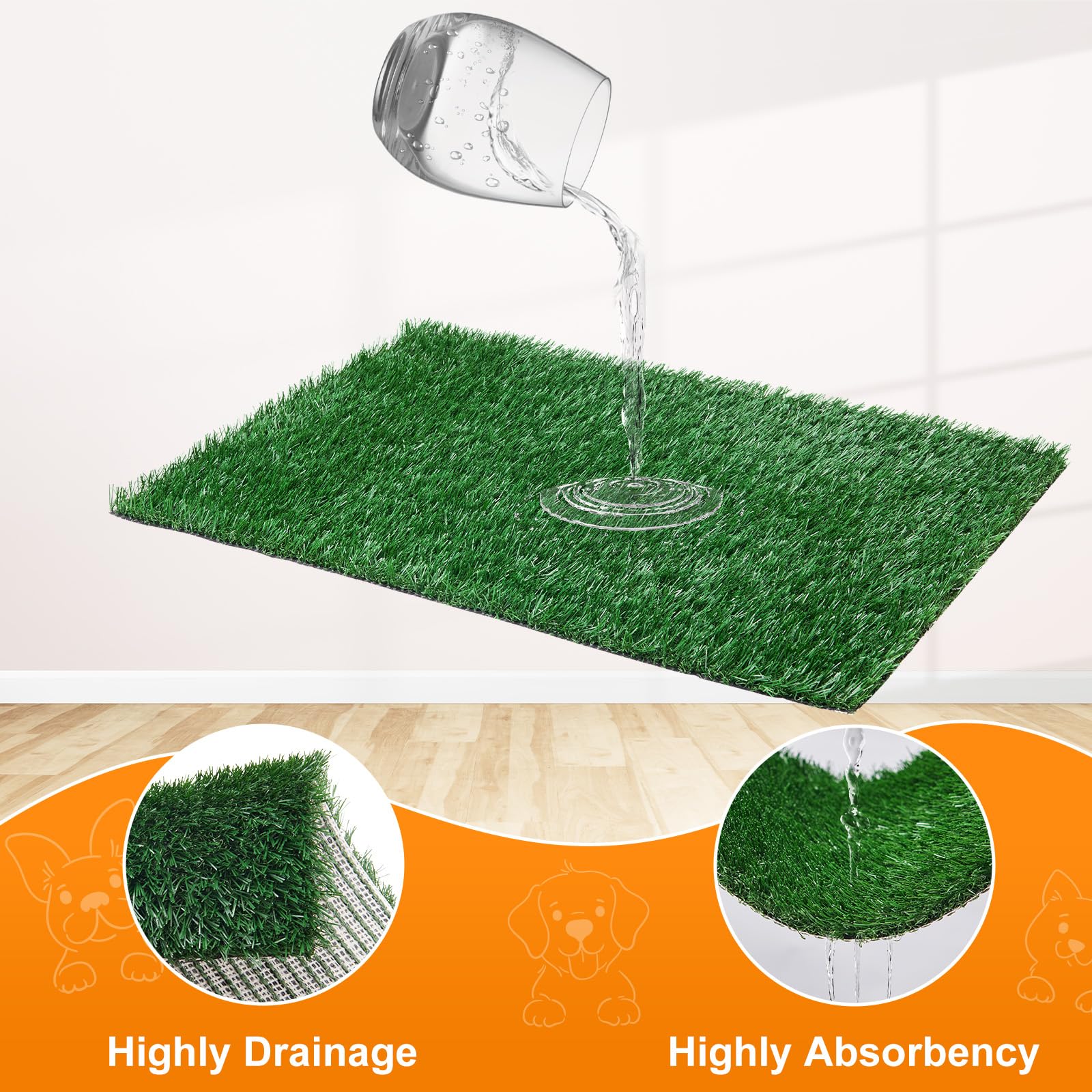 LOOBANI tapis herbe remplacement deux tapis, entretien simplifié.