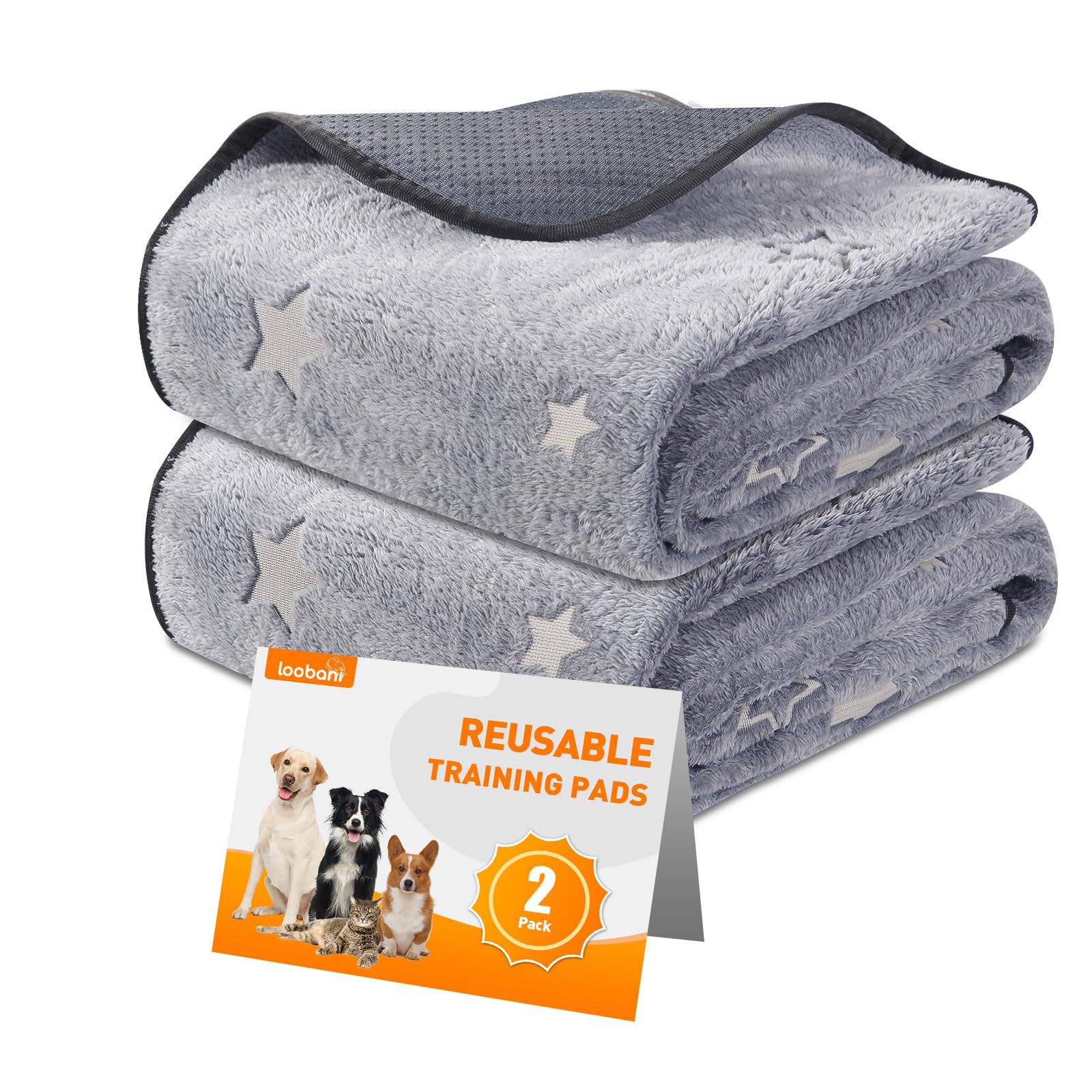 LOOBANI tapis lavable pour chien — absorption rapide et protection du sol