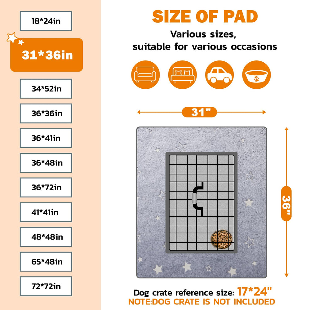 LOOBANI tapis lavable polyvalent—idéal pour cage, chenil et trajets