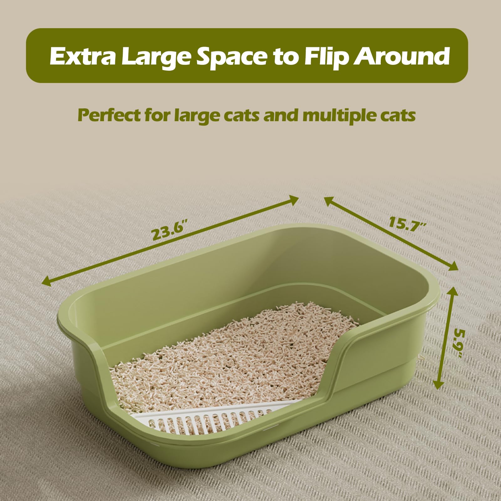 LoopTime bac d'intérieur pratique pour les chats, zone propre et ordonnée.