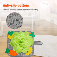LOPERDEVE base antiderapante assure stabilité du tapis de recherche lapin.