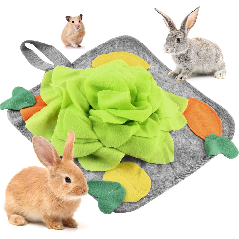 LOPERDEVE tapis de recherche pour lapin, stimulation olfactive et enrichissement alimentaire.
