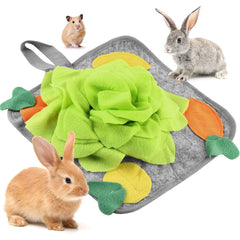 LOPERDEVE tapis de recherche pour lapin, stimulation olfactive et enrichissement alimentaire.