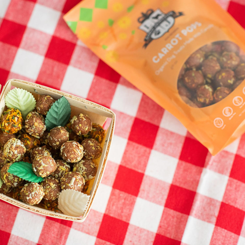 Lord Jameson Carrot Pops — texture moelleuse, bouchées faciles à mâcher pour chiens.