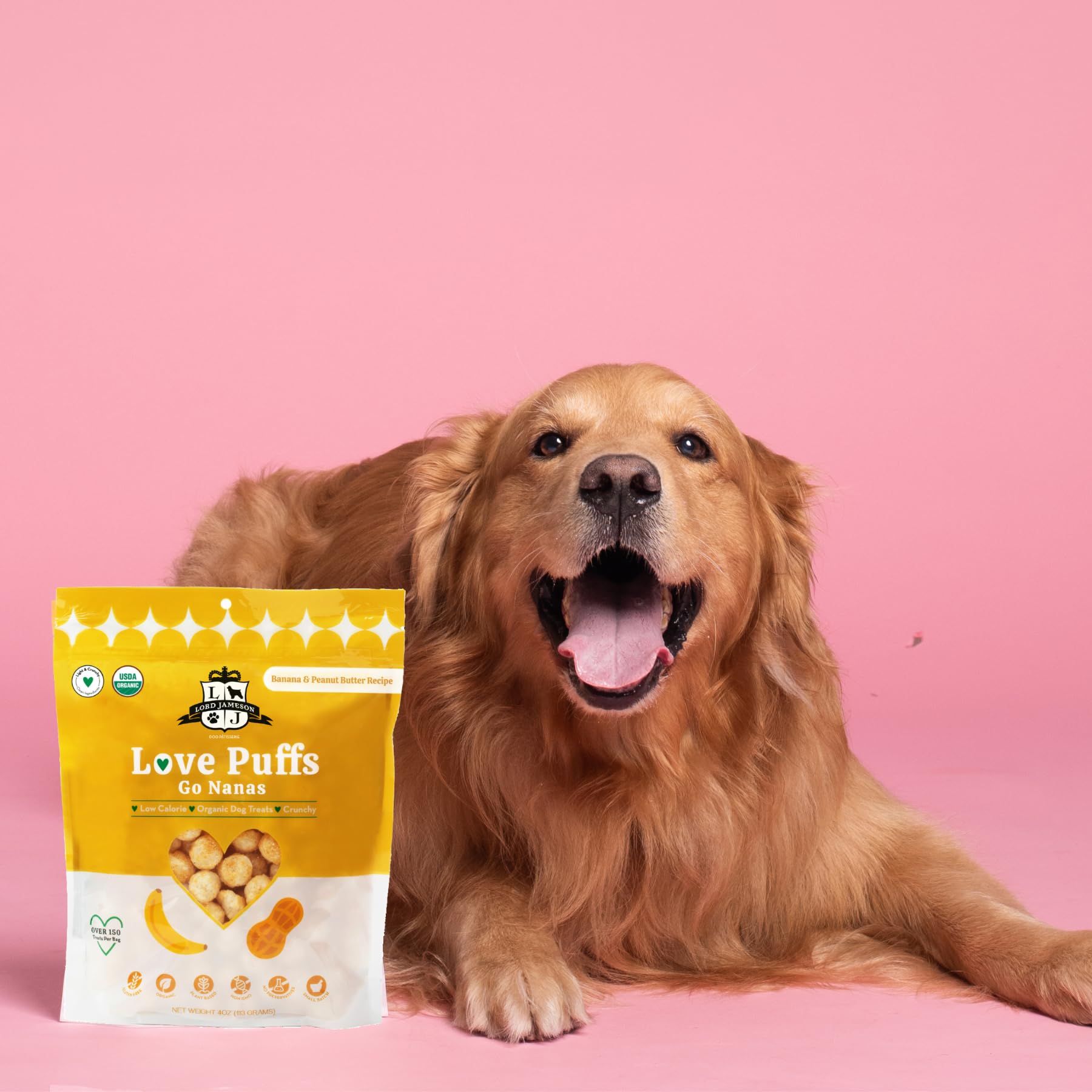 Friandise sans allergènes pour chiens sensibles signée Lord Jameson Go Nanas.