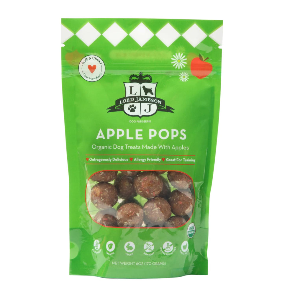 Lord Jameson Pomme Pops emballage attrayant pour chiens gourmets